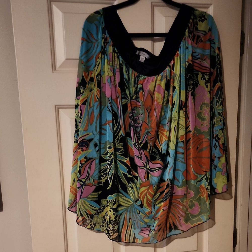 Colorful Floral Women's Top